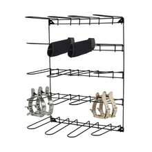 Stable Tool Storage Rack Stable Tack Storage Rack Wall-Mounted Stable Tool Storage Rack - Black - View 1