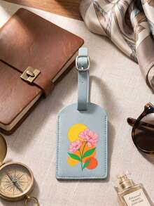 1 Stück Blumenmuster Gepäckanhänger, geeignet für Koffer, PU-Leder Material, mit Sichtschutzabdeckung und Namenskarte; Reise Rucksack Etikett, Unisex; Reise Essential, geeignet für Reise Rucksäcke, Reisetaschen, Koffer, Reiseausrüstung, Schulanfang Bedarf, Fitness Bedarf, Schulbedarf, Feiertags Camping Bedarf, Urlaubs Accessoires, Koffer Etikett Pack, Schulbedarf, Lernbedarf - Verschiedenfarbig - Übersicht 10