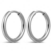 2Pcs ASTM F136 Titanium 20G Earrings Piercing Ear Cartilage Daith Helix Simple Thin Circle Ear Buckle Body Jewelry - 1805 - View 21