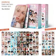 92 piezas Tarjetas de fotos en miniatura, Tarjetas de estilo, Tarjetas de colección de celebridades, Tarjetas LOMO DIY - Multicolor - Ver 10