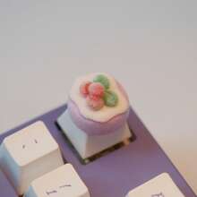 Cute 3D Macaron Color Artisan Keycaps, Suitable For Mechanical Keyboards, MX Cross Axis, Custom Keyboard Decoration, 1pc/5pcs - View 5