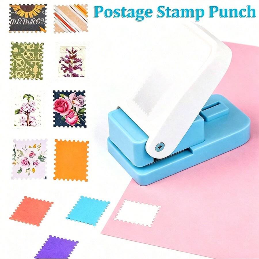 1pc Rectangular Stamp Punch, Lever-Style Rectangular Craft Punch, Suitable For Paper Arts, Scrapbooking, DIY Card Making And Other Art Crafts - Black