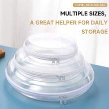 2026 Multi-Functional Transparent Round Storage Bag Set, Waterproof And Stain-Resistant Portable Travel Storage Organizer, Travel Essential, Home Essential, Business Trip Essential, Summer Essential, Swimming Essential, Beach Essential - Multicolor - View 6