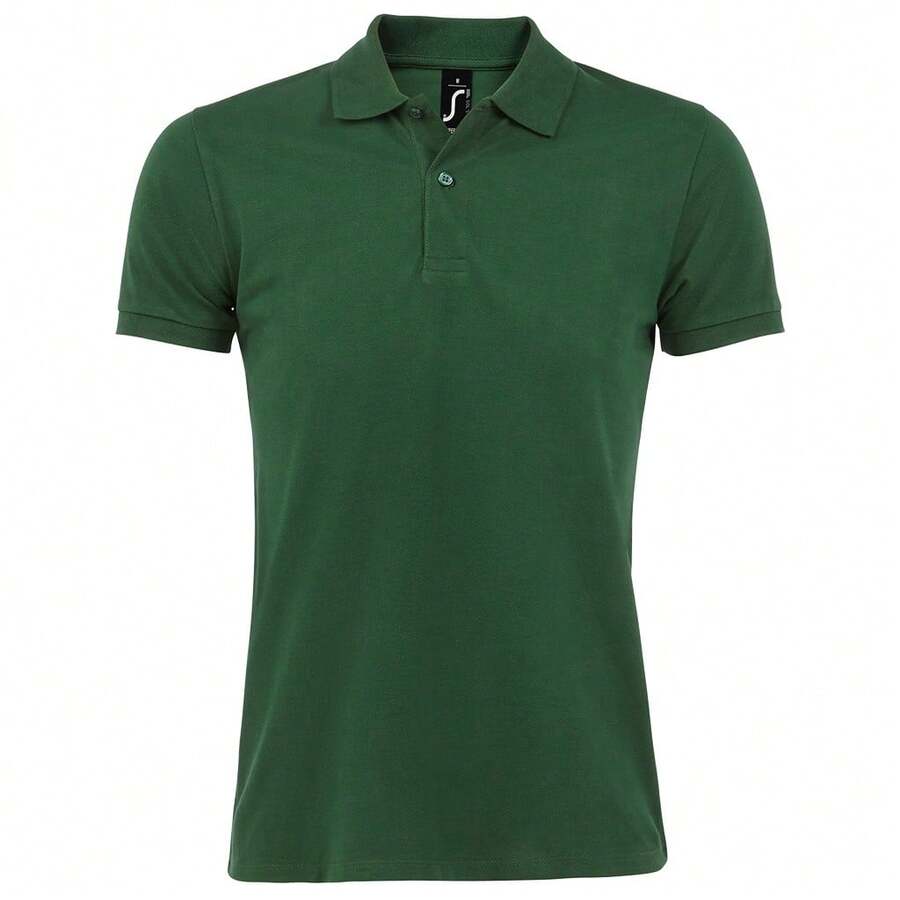 SOLS Mens Perfect Pique Short Sleeve Polo Shirt - 瓶綠色 - 查看 1