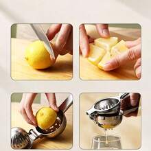Portable Aluminum Citrus Juicer, Manual Lemon Squeezer With Non-Slip Handle, For Fresh Juice - Multicolor - View 8