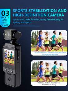 Cámara Digital Wifi, Cámara DV, Lente Giratoria 180°, Con Flash, 1080P Ultra HD, Estabilización de Movimiento, Grabación/Captura de Video con Un Clic, Conexión Wifi al Teléfono, Equipada con Tarjeta SD de 64Gb y Batería de 1000Mah - Ver 7