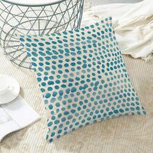 Teal Pillow Covers 20x20 Inch Set Of 2 Aqua Polka Dot Outdoor Decor Throw Pillows For Couch Modern Boho Design Watercolor Aesthetic Decorative Cushion Cases For Home Sofa Bed Decorations - 青色波點圖案 20 吋 x 20 吋(2 件裝) - 查看 5
