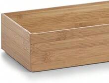 Organizador de cajones rectangular de bambú, una caja de madera multiusos ideal para organizar armarios, encimeras, baños, cocinas y escritorios. Dimensiones: 30 x 15 x 7 cm. - Ver 5