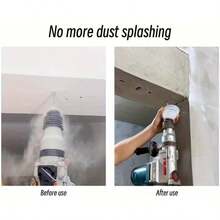 2pcs Universal Drill Dust Collector, Black - Dust Collection Attachment For Hammer Drill And Impact Drill, Transparent Drill Dust Cover For Home Use, Electric Rotary Tool Accessory, No Electricity Required - A - View 9