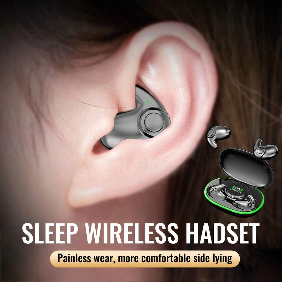 Nuevos auriculares deportivos inalámbricos, adecuados para correr, auriculares inalámbricos con sonido de bajos puros, auriculares intraurales con pantalla LED dual, con micrófono incorporado