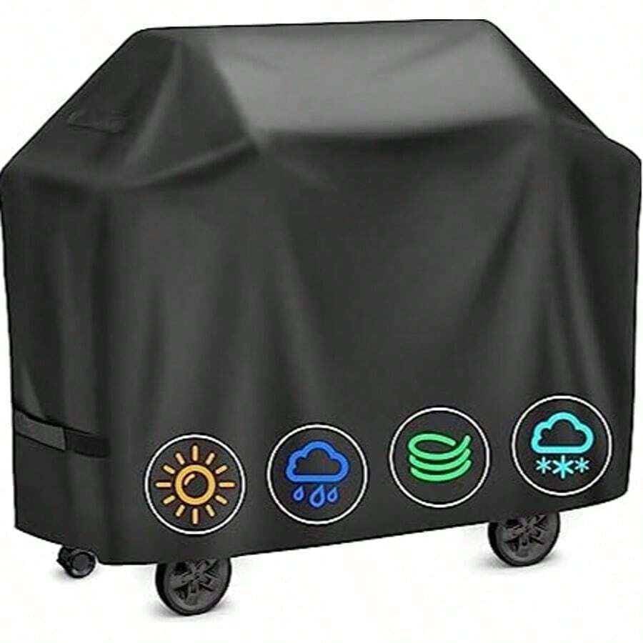 Outdoor BBQ Grill Cover, Waterproof And Dustproof, Rectangular Size: Suitable For Outdoor BBQ Grills, Waterproof And Sun-Proof BBQ Grill Cover - Multicolor - View 1