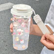1/5個 17盎司可愛卡通寵物與甜點印花防漏杯，大容量防溢出耐用馬克杯，適用於汽車/健行/健身/露營/學校/通勤，適合可愛甜美風格愛好者的甜蜜禮物選擇 - 萌寵甜點 - 查看 9