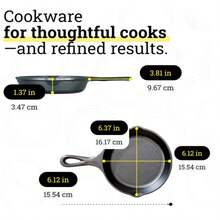 1pc Pre-Seasoned Cast Iron Skillet With Drip Hole, Suitable For Indoor And Outdoor Cooking - Cookware For Oven And Grill: Pancake Pan, Frying Pan, Wok, Cast Iron Flat Pan - Multicolor - View 11
