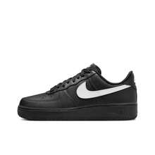 Nike Men's Air Force 1 '07 Sneaker - 黑與白 - 查看 22