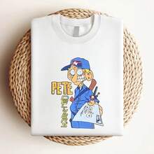 Women's Vintage Print T-Shirt "Pete The Postal Worker," Adult Size XL, 90s Comic, Black, Sharkbait, Cotton - White - View 3