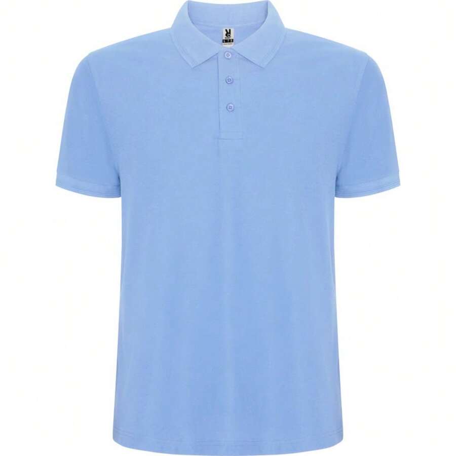 Roly Mens Pegaso Premium Plain Polo Shirt - Sky Blue - View 1