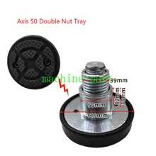 50mm Shaft Diameter Lift Pads – Single/Double Nut Rubber Tray For Car Lift Heigh - Black - View 3