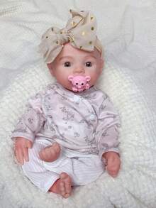 18 Inch Meadow Reborn Baby Girl Full Silicone Doll, Open Mouth, Collector Grade, Perfect Christmas And Birthday Gift (Anatomically Correct) - Reborn Doll - View 6