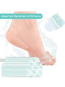 30pcs Invisible Moisturizing Heel Pads, Breathable Comfortable Repair Cracked Heels, Sensitive Skin Foot Care - A - View 9