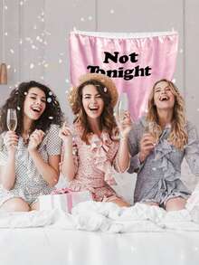 1pc Giant "Not Tonight" , Oversized Novelty Underwear, Bachelorette Party Prank Gag Gift For Wedding & White Elephant Games - Multicolor - View 6