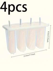Leak-Proof Popsicle Mold - With Lid And Sticks - Homemade Ice Cream Tool - Home Ice Cube Tray (Christmas Halloween Essential) - Solid Color - View 10