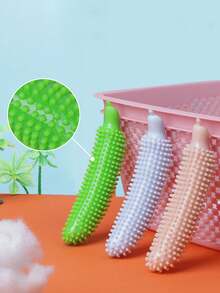 TPR Textured Cucumber Pet Chew Stick, Durable Bite-Resistant Teething & Dental Cleaning Toy For Dogs, Suitable For All Sizes, Boredom Relief/Teeth Cleaning - Multicolor - View 6