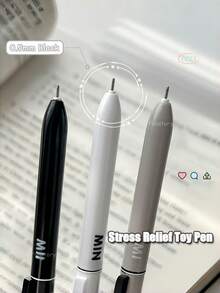 2pcs Fun Magnetic Levitation Neutral Pens, 0.5mm Tip, Cute Stress-Relief Animal Design, Suitable For Learning And Office, Back To School Essential - Multicolor - View 5