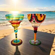 1 chiếc, 250ml, ly rượu vang đỏ pha lê vẽ tay nhân tạo, ly cocktail, ly margarita, thích hợp cho gia đình, tiệc tùng và tụ họp ngày lễ - Margaret - Xem 17