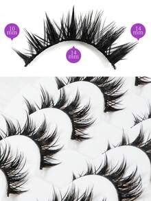 Thick Fox-Style Full Eyelashes, Instant Big Eyes With Atmosphere, Defined Curl And Long-Lasting - View 8