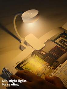 مصباح مكتب LED صغير USB لحماية العين، مصباح قراءة ليلي، مناسب لغرفة النوم وغرفة المعيشة والدراسة والسكن الجامعي، هدية عيد ميلاد، مشبك كتاب لحماية العين، مشبك ياقة، مصباح ليلي للأجواء على المكتب - مصابيح مشبك الكتاب - مشاهدة 3