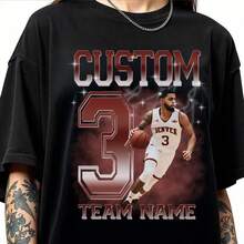 Men T-Shirts - 黑色 - 查看 1