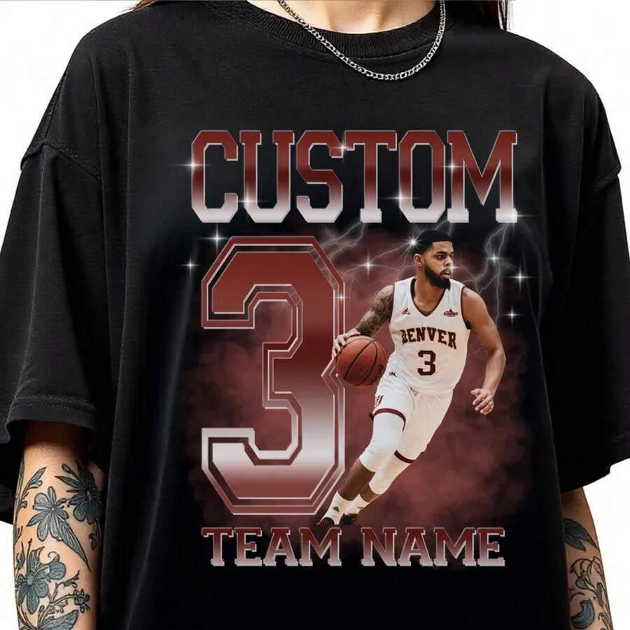 Men T-Shirts - 黑色 - 查看 1