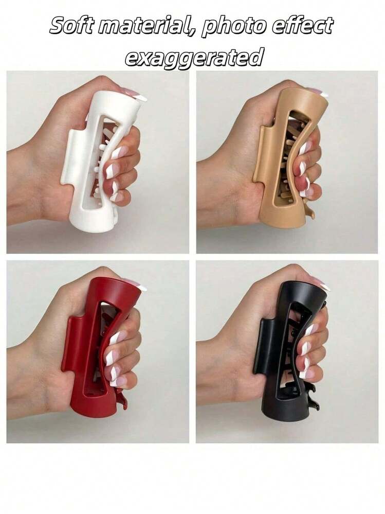 3件組柔軟矽膠髮夾，防碰撞防掉落，耐用女性髮夾（實際髮夾保持直立），髮飾，夏季 - 彩色 - 查看 13