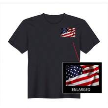 American Flag USA United States Of America  T-Shirt NEW S, M, L, XL,Foot Ball Soccer T-Shirt ,football cup,Oversized 100%Cotton Short Sleeve Tshirt,Suitable for collection by football enthusiasts. - Negro - Ver 1