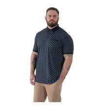 Duke Mens Saunders D555 All-Over Print Polo Shirt - Navy - View 4