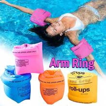 2pcs Universal Inflatable Arm Bands Swim Ring Dual Air Chamber Arm Floats Pool Floating Arm Rings - Multicolor - View 1