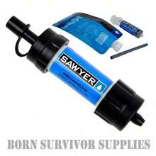 SAWYER MINI WATER FILTER SET - Filtration Survival Purification Straw - Blue - View 10