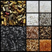 200pcs, 5g/Pack, 3.8mm Common Color Glass Seed Beads Tube, Machine Embroidery Tube, Suitable For Handmade DIY Bracelets, Necklaces, Anklets, Making Hair Accessories, Hanging Ornaments, Handicrafts, Suitable For DIY Charm Bracelet Pendants, Jewelry And Accessory Making - 3.8mm Regular Color Antique Tube, 10 Colors - View 2
