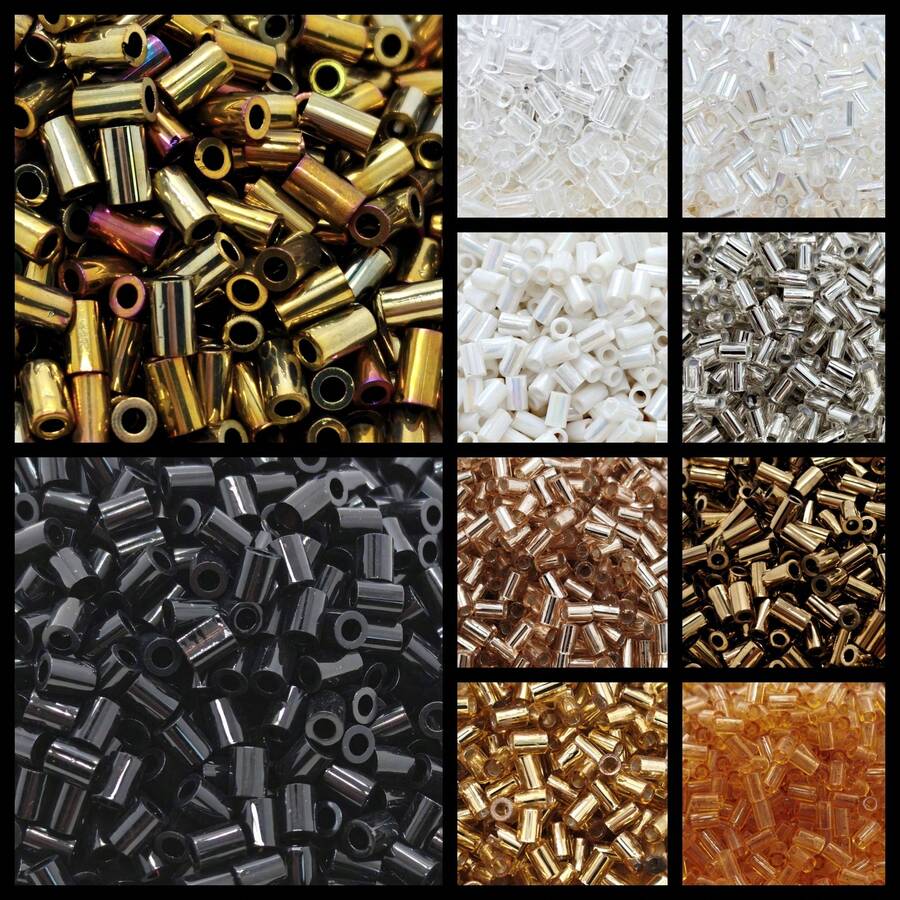 200pcs, 5g/Pack, 3.8mm Common Color Glass Seed Beads Tube, Machine Embroidery Tube, Suitable For Handmade DIY Bracelets, Necklaces, Anklets, Making Hair Accessories, Hanging Ornaments, Handicrafts, Suitable For DIY Charm Bracelet Pendants, Jewelry And Accessory Making