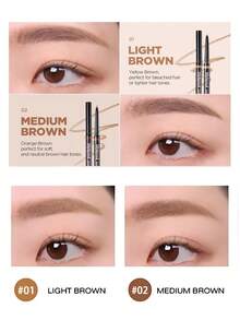 lilybyred 01 Light Brown Ultra-Fine Eyebrow Pencil, 1.5mm Ultra-Thin Tip For Defined Eyebrows, Smudge-Proof And Long-Lasting, Creates Natural Soft Eyebrow Shape, Korean Beauty, Selection, 0.08g/0.003 Oz - 01 - View 4