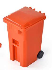 1Pc Mini Plastic Desktop Trash Can With Lid, Detachable Multi-Functional Design, Creative Pen Holder & Chic Desktop Ornament, Portable Waste Bin In Various Colors, Ideal For Desk, Office And Car, Practical Daily Supply And Holiday Gift. - Multicolor - View 13