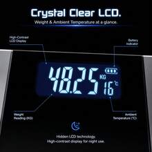 conridel 1pc App-Connected Digital Body Fat Scale, 18 Data Metrics, Digital Bathroom Scale, Weight Scale, Bedroom Home Use, Max 396 Lbs/180 Kg, Indoor Temperature Measurement - View 7