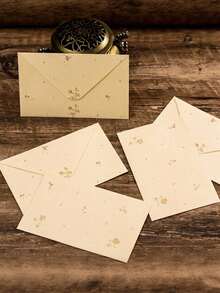 20pcs Ditsy Floral Envelope & Letter Paper Set, Fresh Minimalist Style Ditsy Floral Envelope & Letter Paper Set, Suitable For Wedding Invitations, Birthday Wishes, Father's Day Wishes, Office Letters, Family Letters, Love Letters And More Occasions - Small Floral Envelope - View 1