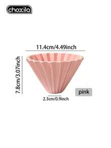 choxila 1pc Ceramic Coffee Dripper, Paper Cup Shaped Pour Over Coffee Filter, Permanent Pour Over Coffee Filter Coffee Funnel, Coffee Accessories - Coffee Filter - View 20