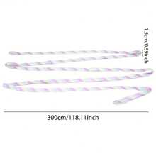 1 pieza Cuerda de salto elástica de 1.5cm*3M, Cuerda de salto para grupo de niñas, Regalo para fiesta de juegos, Cuerda de salto para deportes de interior - Multicolor - Ver 3