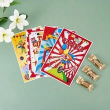 10/30/50入馬戲團主題卡通生日派對裝飾用品 零食糖果禮物包裝袋 排隊裝飾 - 彩色 - 查看 4
