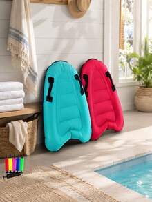 OBOVAY 1pc Inflatable Surfboard For Swimming Pool And Beach, Inflatable Surfboard Floating Kickboard, Buoyancy Kickboard, Offshore Inflatable Surfboard Floating Mat, Suitable For Swimming Pool. Water Game Simulation Board. Perfect For Enjoying Water Surfing. Creative Gift - Multicolor - View 4