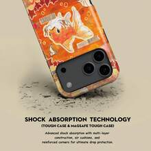Orange Ocean World, Colorful Big Fish Floral Design Cover For IPhone 17 16 15 14 13 12 11 Pro Max, Floral Cover For Samsung S21 S22 S23 S24 S25 Ultra Case - Tough Matte Case - View 7