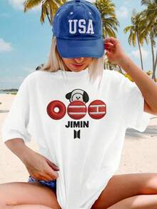 Damen-T-Shirt Sommer Komfort Baumwolle Lässig Ein Muss Basic f804d755395e33e683e1dde7e0949868  Mode Alltagslook Bequemes Outfit Damenbekleidung - Schwarz - Übersicht 1