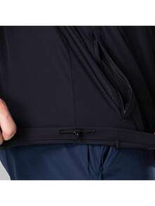 Under Armour جاكيت رياضي منسوج للرجال، طراز صيفي جديد 2026، جاكيت رياضي بغطاء رأس 22500408-001 - أسود - مشاهدة 7